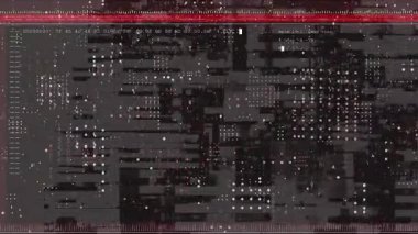 Kırmızı çubuk, altıdökümü ve Nmap taraması başlatan titreşimli arızalar, keşfi arayüz listesine taşıyor. Siber güvenlik, dijital, teknoloji, arayüz, görselleştirme, veri, kodlama