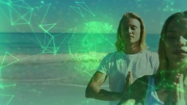 Adam avuçlarına bastırıyor ve teknolojik hologramlar yer değiştirirken kadınla meditasyona başlıyor. Farkındalık, bağlantı, dinginlik, dijital uyum, sükunet, refah, doğa