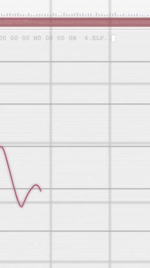 Beyaz arka planda veri işleme animasyonu. Küresel iş, finans ve dijital arayüz kavramı dijital olarak oluşturulmuş video.