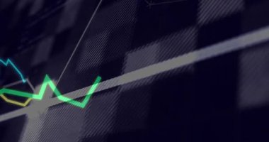 Renkli satırları dolduran işaretli ızgara salınımları düzelten kaydırma kodu haritalama eğilimleri. Dijital, fütürist, soyut, görselleştirme, teknoloji, dinamik, modern