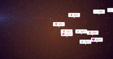 Starfield fırlatma rozetleri açılıyor. Yıldız alanındaki sosyal büyümeyi gösteren sayıları güncelleyip sürükleniyorlar. Teknoloji, dijital, soyut, modern, yenilik, arayüz, ağ