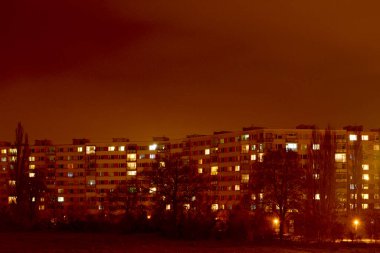 Chomutov, Czechia - November 20, 2022: Dehtochema houses