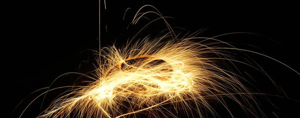 Fogos Artifício Longa Exposição Festival Diwali Fogo Artifício Fogos Artifício — Fotografia de Stock