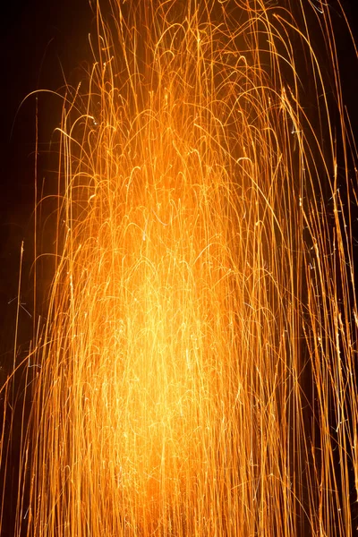 Long Exposure Firecrackers Diwali Festival Slow Shutter Firecrackers Fireworks Photography — Stock Photo, Image