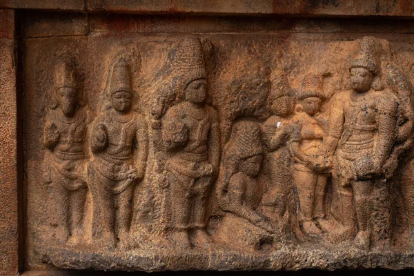 Anciennes Statues Antiques Dans Grand Temple Thanjavur Grand Temple Thanjavur — Photo