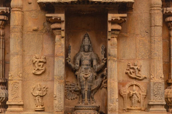 Estátuas Antigas Antigas Thanjavur Big Temple Grande Templo Thanjavur Património — Fotografia de Stock