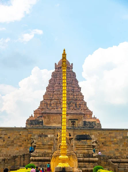 Thanjavur Índia Dezembro 2022 Templos Hindus Imagens Ação Templo Gangaikonda — Fotografia de Stock