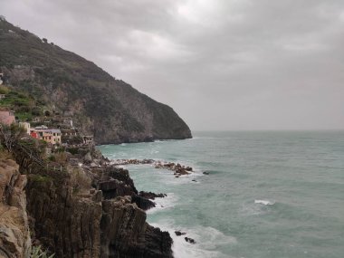 Cinque Terre, İtalya 'nın Güzel Manzarası.
