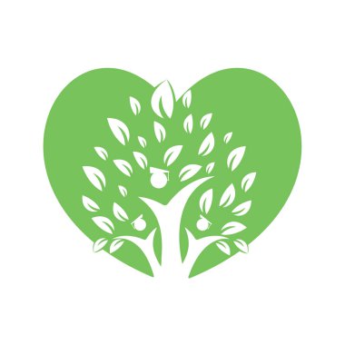 İnsan Eğitim Ağacı Tasarım Şablonu. Mezun Öğrenciler Cap logo vektörü.