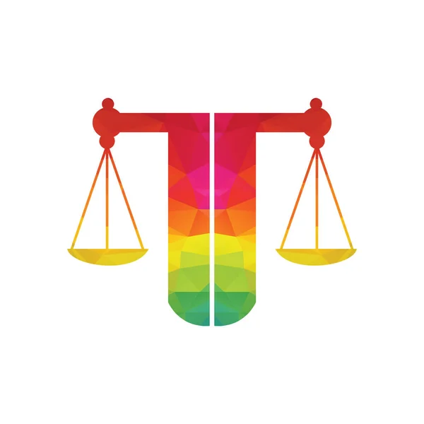 法律平衡与律师专著标志设计 与律师 律师事务所或律师有关的平衡标识设计 — 图库矢量图片