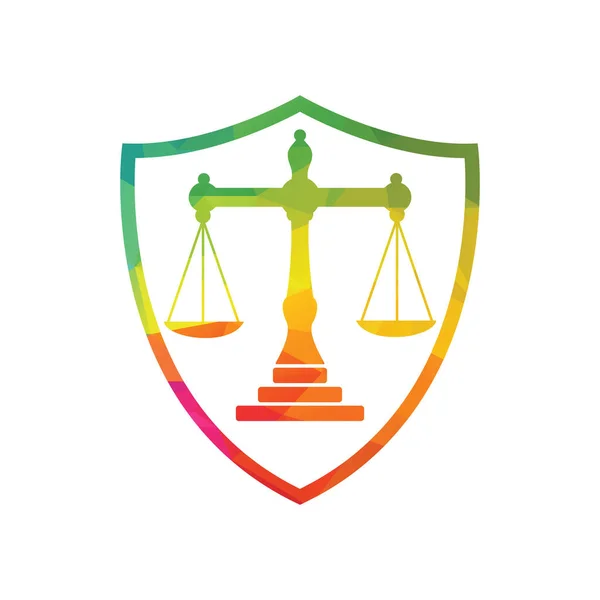 Hukuk Dengesi Avukat Logosu Tasarımı Avukat Hukuk Firması Veya Avukatlarla — Stok Vektör