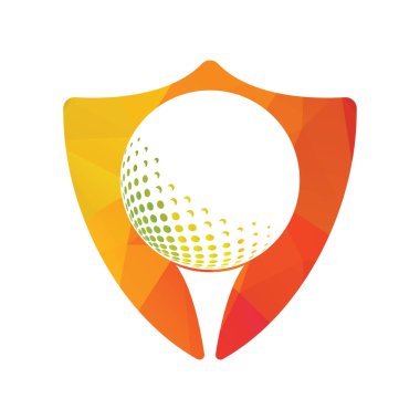 Top tasarımlı golf logosu. Golf ekipmanları şirketleri için kullanılabilir..