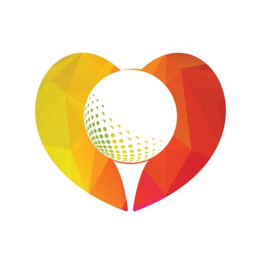 Top tasarımlı golf logosu. Golf ekipmanları şirketleri için kullanılabilir..