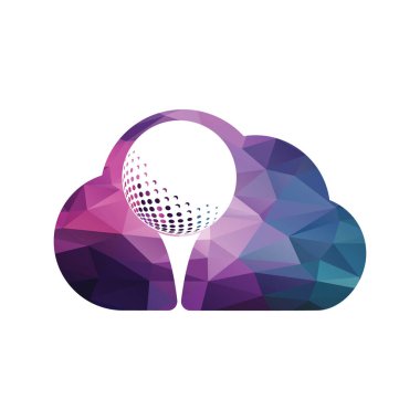 Top tasarımlı golf logosu. Golf ekipmanları şirketleri için kullanılabilir..