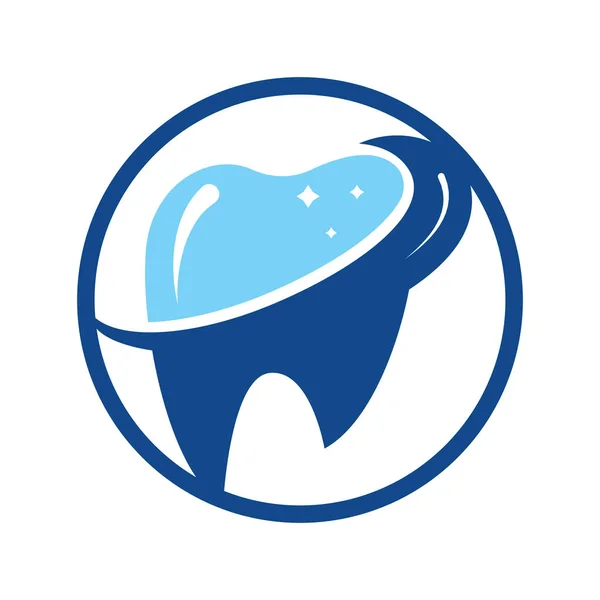 Logotipo Dental Plantilla Vector Diseño Ilustración Dental Clinic Logo Dientes — Archivo Imágenes Vectoriales