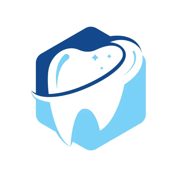 Tandheelkundig Logo Template Vector Illustratie Ontwerp Tandheelkundige Kliniek Logo Tanden — Stockvector