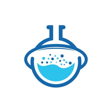 Yaratıcı Yörünge Çalışma Laboratuvarı soyut logo tasarımı şablonu Vektör çizimi