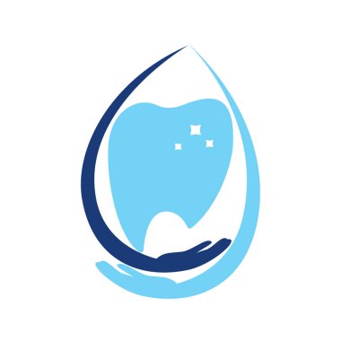 Düşürme şekli şablonunda diş logosu tasarımına dikkat edin.