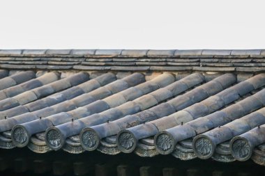 Japanese traditional beautiful tiled roof