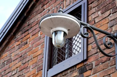 Old wall street lighting, in the old town, Kedainiai, Lithuania