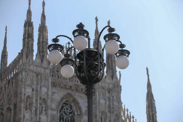 가로등 이탈리아 밀라노의 — 스톡 사진