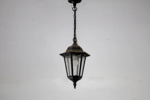 克拉科夫老城的老城墙街灯 — 图库照片