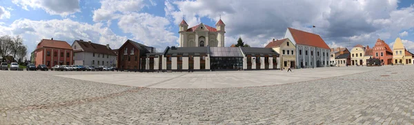 Medio Lituania Con Maravilloso Casco Antiguo Plazas Centrales Con Una —  Fotos de Stock