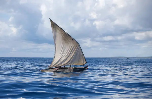 stock image Tanzania, Traditional fishing boats on the Zanzibar island