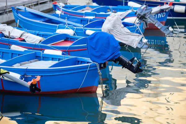 Fishing Boats Harbor Matera Puglia Italy — Stock Photo, Image