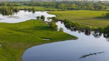 Nehir bankadan taştı. Nevezis, Kedainiai Bölgesi