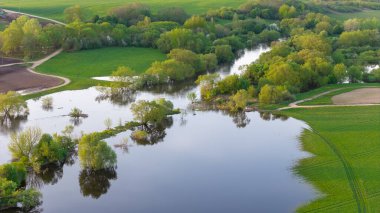 Nehir bankadan taştı. Nevezis, Kedainiai Bölgesi
