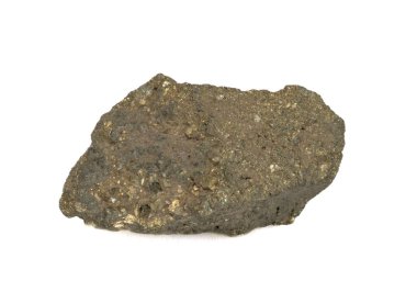 Pirinç külçesi dokusu, kaya parçası, mineral yapısı, metalürji için ham madde, doğal jeolojik form.