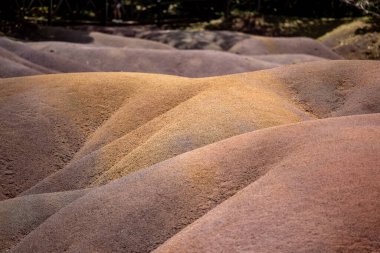 Güzel Yedi Renkli Dünya (Terres des Sept Couleurs), Chamarel, Mauritius Adası, Hint Okyanusu, Afrika