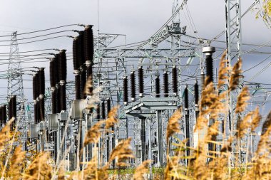 High Voltage Transmission Station: The Backbone of Electrical Power Networks and the Risks of Energy Flow Management clipart