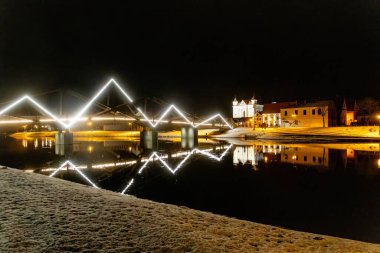 Kedainiai eski kasaba ve gece köprüsü