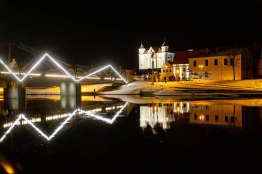 Kedainiai eski kasaba ve gece köprüsü