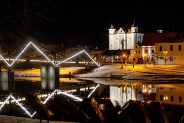 Kedainiai eski kasaba ve gece köprüsü