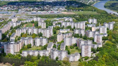 Litvanya Şehir Manzarası: Kaunas Şehir Panoraması