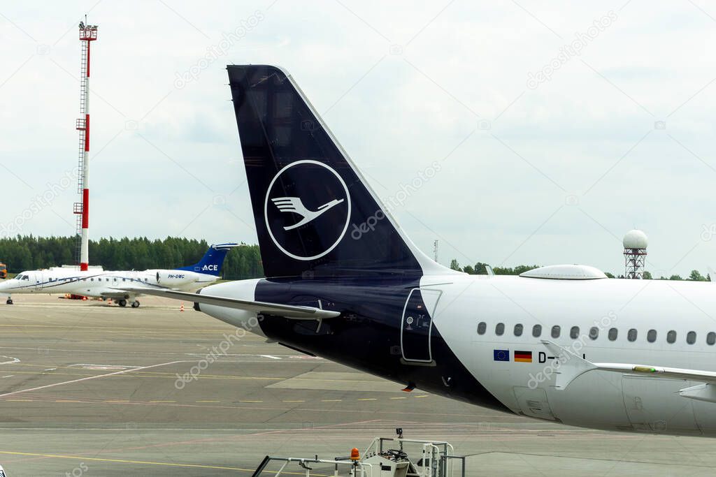 Lufthansa Airbus A321 Preparing for Takeoff at Vilnius Airport 05 22 2025