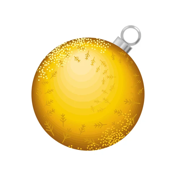 Золотой Рождественский Бал Икона — стоковый вектор