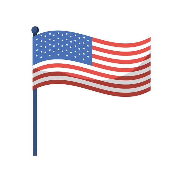 Ikone Der Nationalflagge Isoliert — Stockvektor