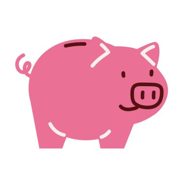 domuz kumbarası kaydetme simgesi izole edildi