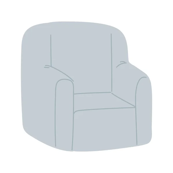 Крісло Меблі Іконка Плоска Ізольована — стоковий вектор