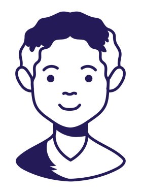 erkek satır biçimi simgesi izole edildi