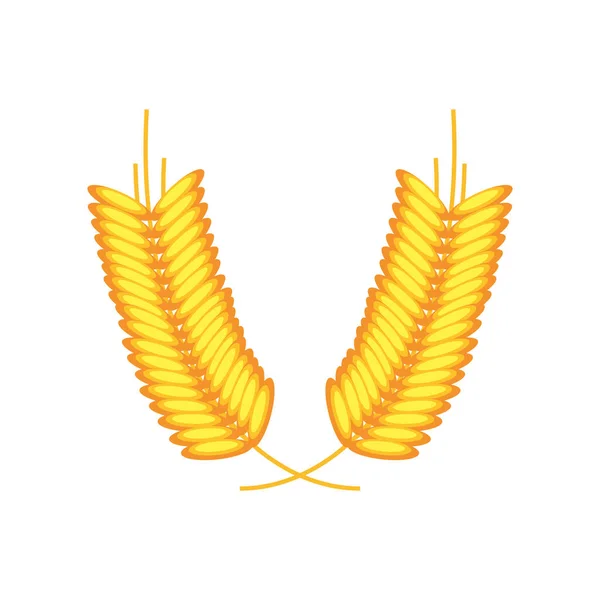 Изолированная Иконка Шипов Пшеницы — стоковый вектор