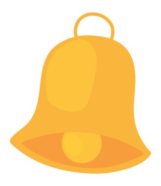 Çan Noel el çizimi simgesi izole