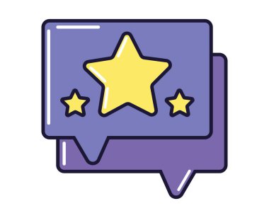 derecelendirme yıldız simgesi izole edildi