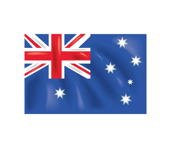 Σημαία Της Εικόνας Της Αυστραλίας Απομονωμένη — Διανυσματικό Αρχείο