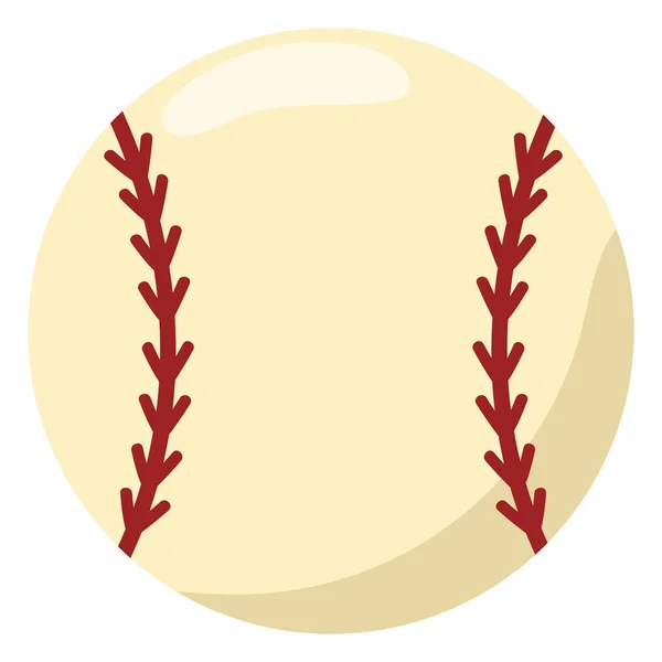 Icône Balle Baseball Sport Isolé — Image vectorielle