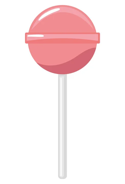 Süßigkeiten Stick Cartoon Ikone Isoliert — Stockvektor